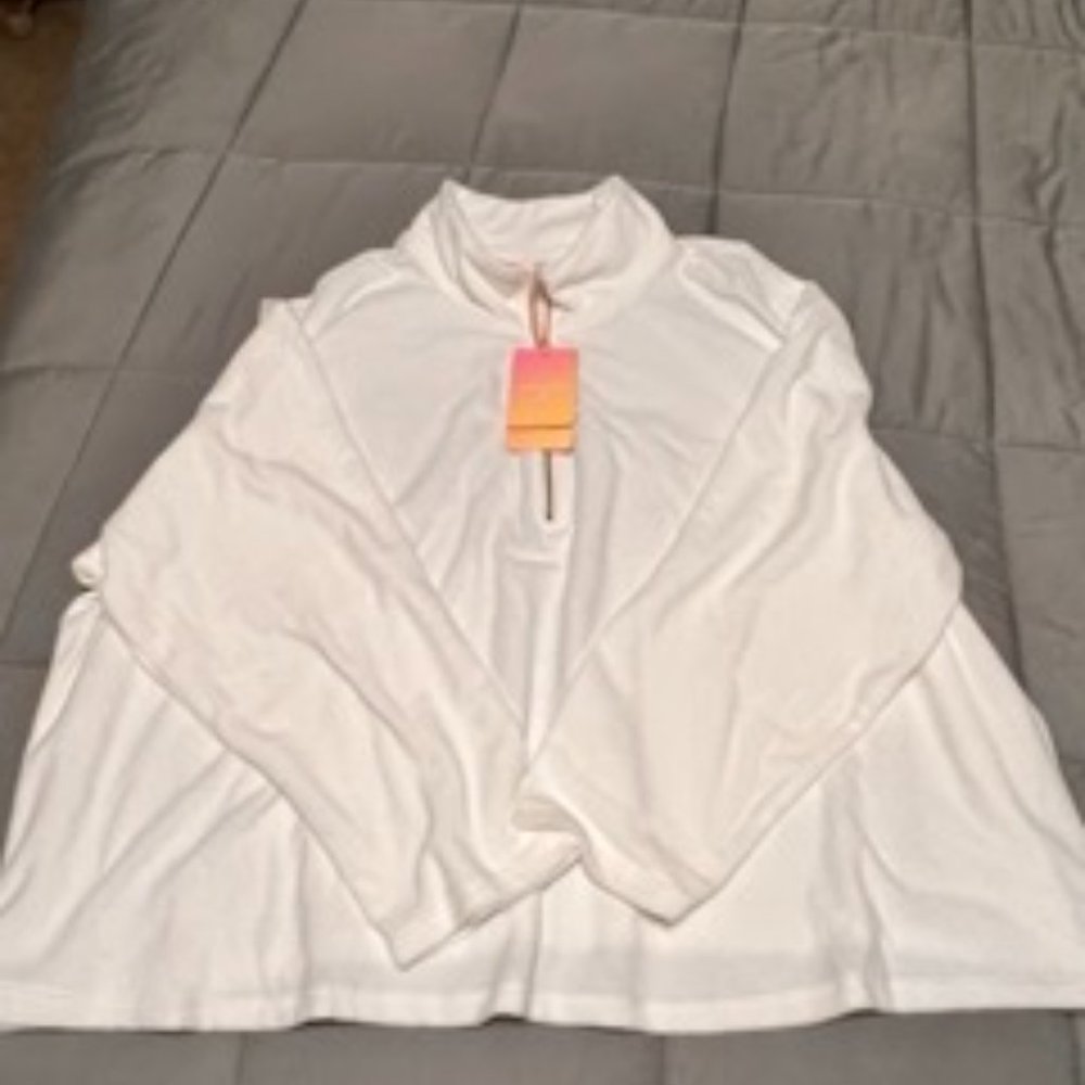 Stoney Clover Lane Cropped Half Zip Sweatshirt 3XL